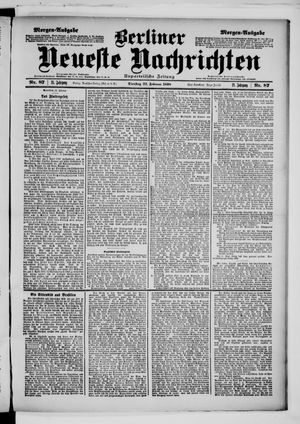 Berliner Neueste Nachrichten vom 22.02.1898