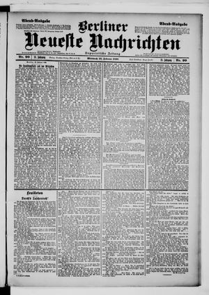 Berliner neueste Nachrichten on Feb 23, 1898