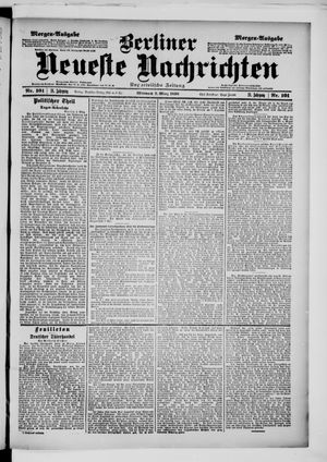 Berliner neueste Nachrichten vom 02.03.1898