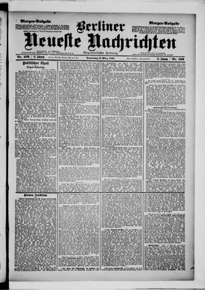 Berliner neueste Nachrichten vom 03.03.1898