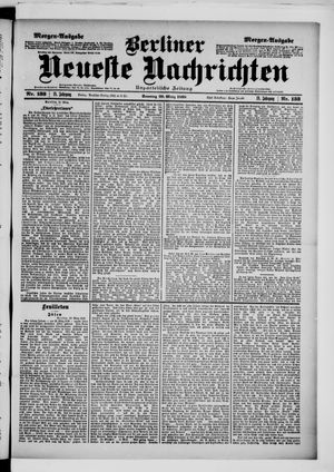 Berliner neueste Nachrichten vom 20.03.1898