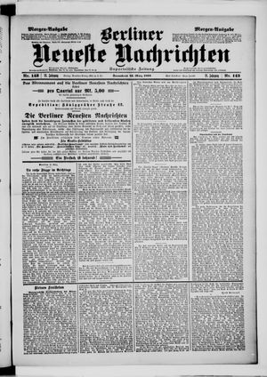 Berliner neueste Nachrichten on Mar 26, 1898