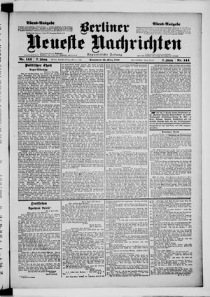 Berliner Neueste Nachrichten on Mar 26, 1898