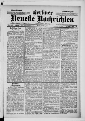 Berliner Neueste Nachrichten vom 29.03.1898