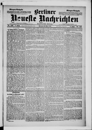 Berliner Neueste Nachrichten vom 30.03.1898