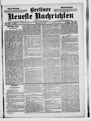 Berliner Neueste Nachrichten vom 06.07.1898