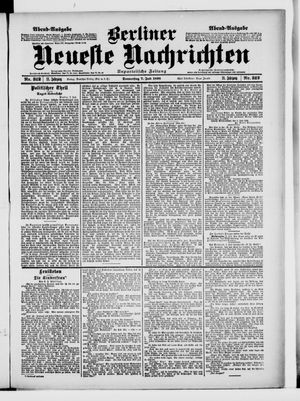 Berliner Neueste Nachrichten vom 07.07.1898