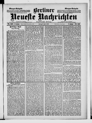 Berliner Neueste Nachrichten vom 08.07.1898
