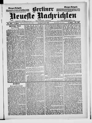 Berliner Neueste Nachrichten on Jul 10, 1898