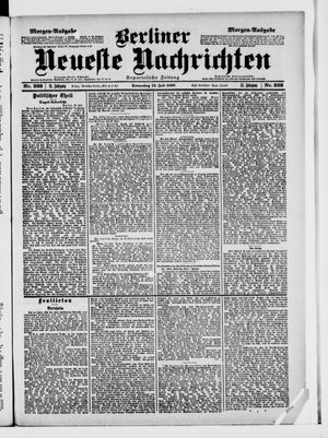 Berliner Neueste Nachrichten vom 14.07.1898