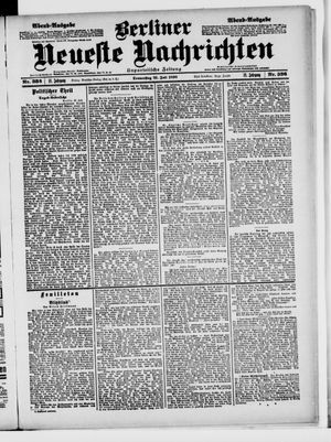 Berliner Neueste Nachrichten vom 21.07.1898