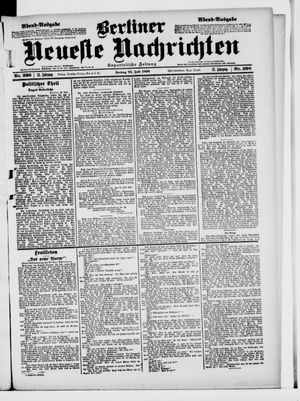 Berliner Neueste Nachrichten vom 22.07.1898