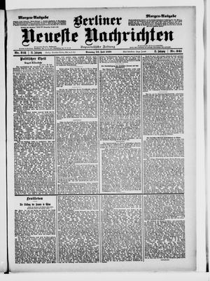Berliner Neueste Nachrichten vom 24.07.1898