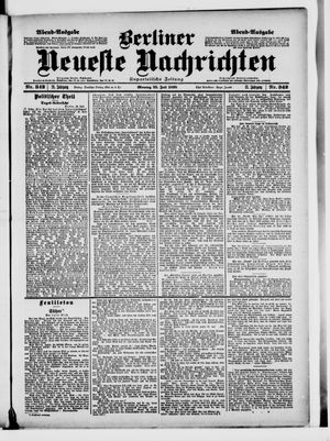 Berliner Neueste Nachrichten vom 25.07.1898