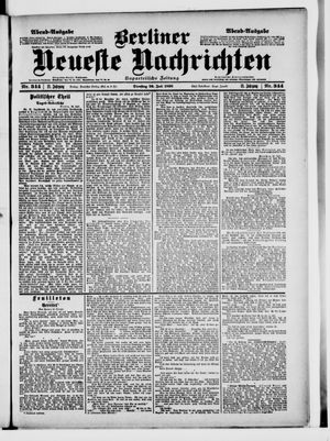Berliner Neueste Nachrichten vom 26.07.1898