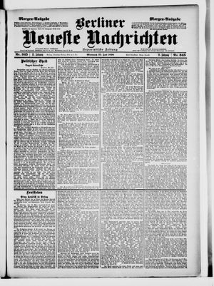 Berliner Neueste Nachrichten vom 27.07.1898