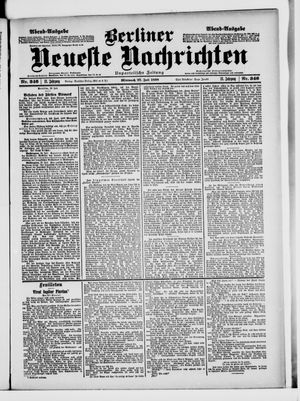 Berliner Neueste Nachrichten vom 27.07.1898
