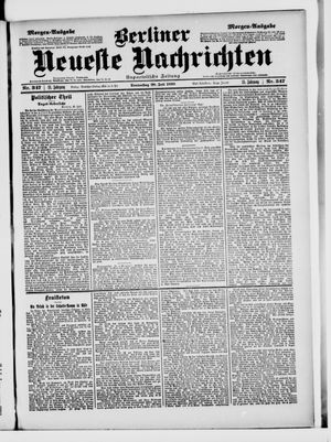 Berliner Neueste Nachrichten vom 28.07.1898