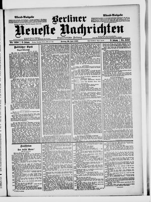 Berliner Neueste Nachrichten vom 29.07.1898