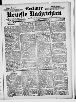 Berliner Neueste Nachrichten vom 30.07.1898