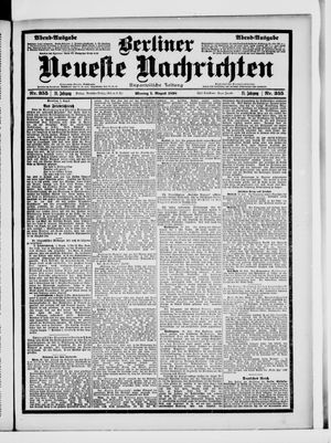 Berliner Neueste Nachrichten vom 01.08.1898
