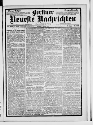 Berliner Neueste Nachrichten vom 02.08.1898