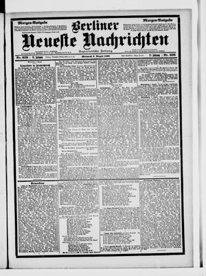 Berliner Neueste Nachrichten on Aug 3, 1898