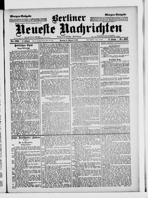 Berliner Neueste Nachrichten vom 05.08.1898