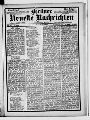 Berliner Neueste Nachrichten vom 08.08.1898