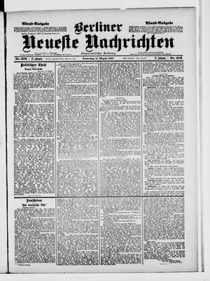 Berliner Neueste Nachrichten vom 11.08.1898
