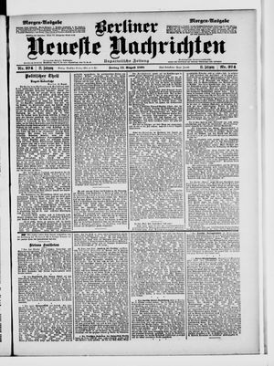 Berliner Neueste Nachrichten vom 12.08.1898