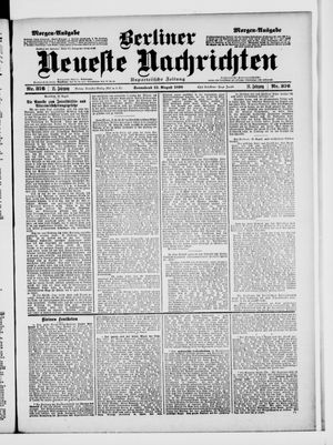 Berliner Neueste Nachrichten vom 13.08.1898