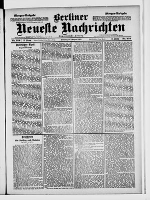 Berliner Neueste Nachrichten vom 14.08.1898