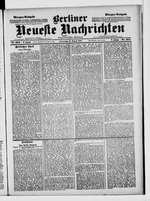 Berliner Neueste Nachrichten on Aug 18, 1898