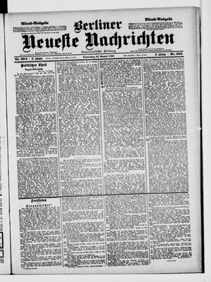 Berliner Neueste Nachrichten vom 18.08.1898