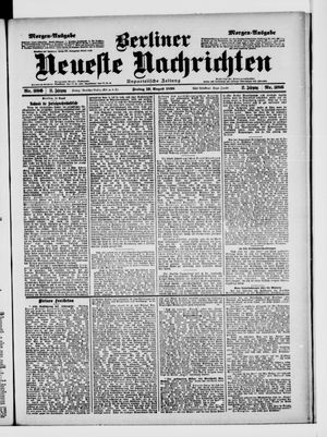 Berliner Neueste Nachrichten on Aug 19, 1898