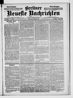Berliner Neueste Nachrichten on Aug 20, 1898