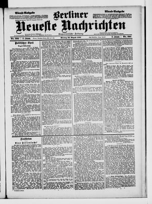Berliner Neueste Nachrichten vom 22.08.1898