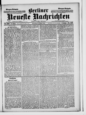 Berliner Neueste Nachrichten on Aug 25, 1898