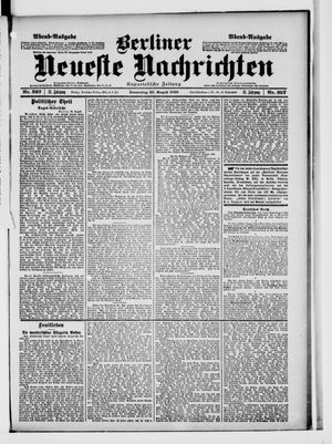 Berliner Neueste Nachrichten on Aug 25, 1898