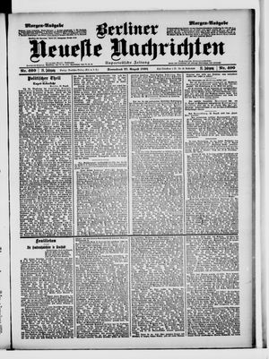 Berliner Neueste Nachrichten on Aug 27, 1898