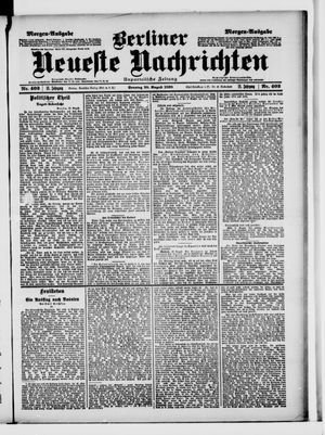 Berliner Neueste Nachrichten vom 28.08.1898