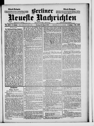 Berliner Neueste Nachrichten vom 30.08.1898