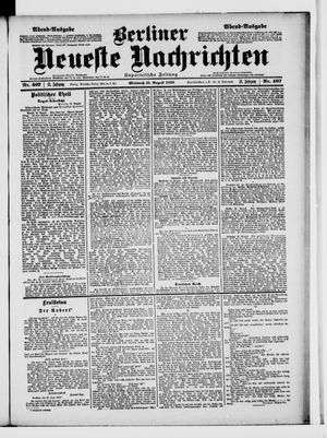 Berliner Neueste Nachrichten vom 31.08.1898