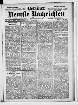 Berliner Neueste Nachrichten vom 02.09.1898