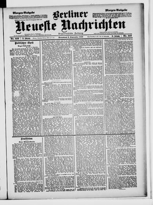 Berliner Neueste Nachrichten on Sep 3, 1898