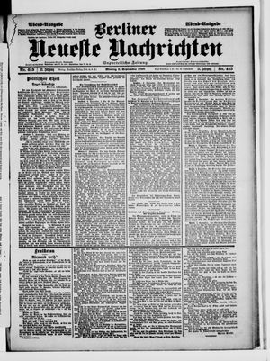 Berliner Neueste Nachrichten vom 05.09.1898