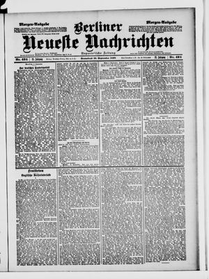 Berliner Neueste Nachrichten vom 10.09.1898