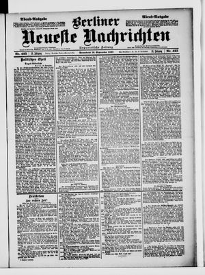 Berliner Neueste Nachrichten vom 10.09.1898