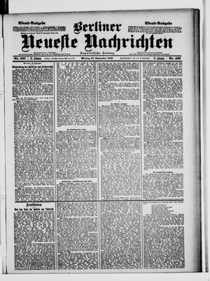 Berliner Neueste Nachrichten vom 12.09.1898